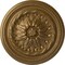 Ekena Millwork Wigan Ceiling Medallion, Hand-Painted Pale Gold, 16"OD x 2 1/4"P CM16WGPAS - alternate 1